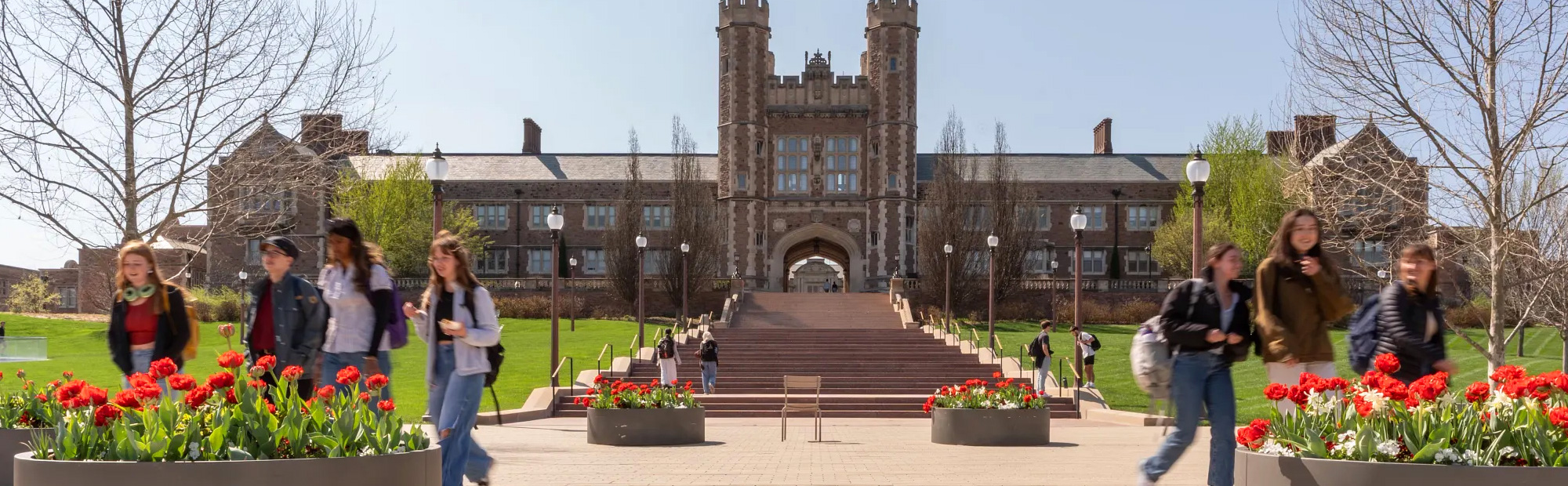 Students on campus