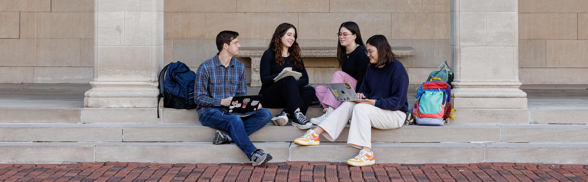 Students on campus